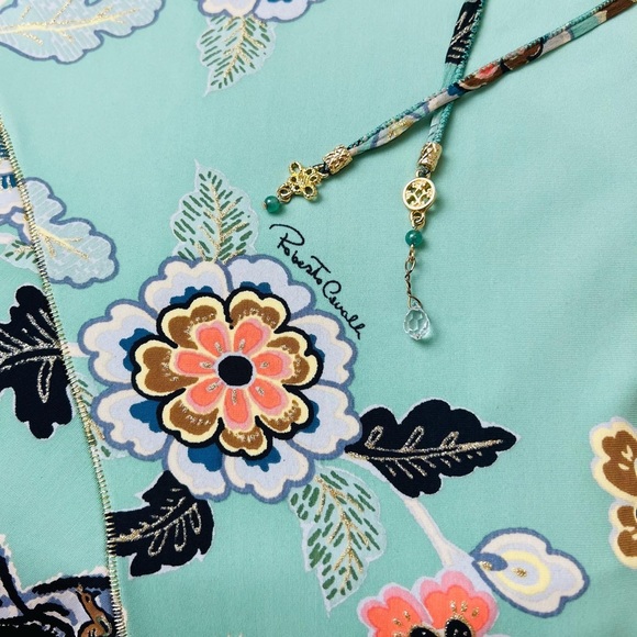 SOLD Roberto Cavalli Spring/Summer 2003 Floral Chinoiserie Bias Cut Dress - Picture 9 of 9